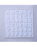 Moldes de silicona. Para resina. Letras y números. 135x135x5,5 mm. 16 mm letras. 1 unidad. Moldes de silicona. Para resina. Letras y números. 135x135x5,5 mm. 16 mm letras. 1 unidad.