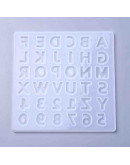 Moldes de silicona. Para resina. Letras y números. 135x135x5,5 mm. 16 mm letras. 1 unidad. Moldes de silicona. Para resina. Letras y números. 135x135x5,5 mm. 16 mm letras. 1 unidad.