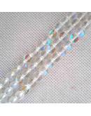 Piedra Luna. Sintética. 06 mm diámetro. 1 mm perforación. 60 uds hilo (aproximado).