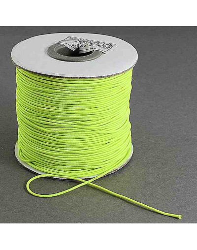 Hilo elástico. Green Yellow. Nylon+caucho. Alta resistencia. 1 milímetro de grosor.  5 metros. Hilo elástico. Green Yellow. Nylon+caucho. Alta resistencia. 1 milímetro de grosor.  5 metros.