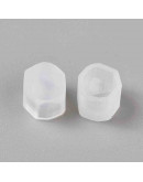 Moldes de silicona. Para resina. Aretes (1): Hexágono. 8x9x6 milímetros. 2 unidades. Moldes de silicona. Para resina. Aretes (1): Hexágono. 8x9x6 milímetros. 2 unidades.