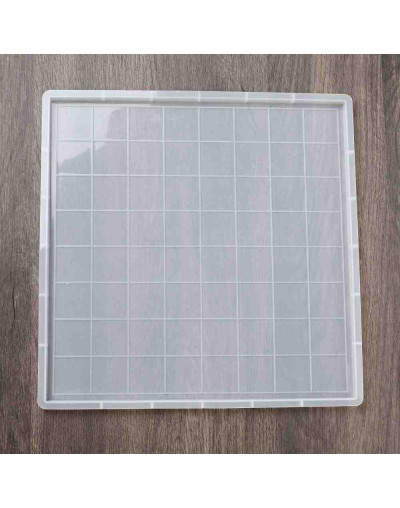 Moldes de silicona. Para resina. Tablero ajedrez. 290x290x10 milímetros 1 unidad.