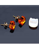 Moldes de silicona. Para resina. Aretes (2): Gato. 9x10x5 milímetros. 2 unidades. Moldes de silicona. Para resina. Aretes (2): Gato. 9x10x5 milímetros. 2 unidades.