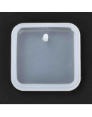 Moldes de silicona. Para resina. Cuadrado. 42x42x7,5 milímetros. 3 mm perforación. 1 unidad. Moldes de silicona. Para resina. Cuadrado. 42x42x7,5 milímetros. 3 mm perforación. 1 unidad.