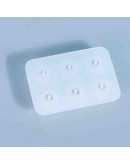 Moldes de silicona. Para resina. Esferas (6). 40x60x13 mm. Esferas de 10 mm con perforación. 1 ud. Moldes de silicona. Para resina. Esferas (6). 40x60x13 mm. Esferas de 10 mm con perforación. 1 ud.