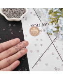 Wire guardians. Aleación de cobre. Color plateado. 4,5x4x1 mm. 0,50 mm perforación. 50 uds (aprox).