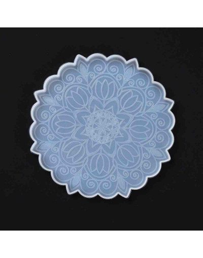 Moldes de silicona. Para resina. Mandala. 127x9 milímetros. 1 unidad.