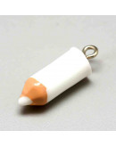 Lápiz de colores. Resina+Aleación de cobre. Color plateado. 24x7,5 mm. 2 mm perforación. 2 uds. Lápiz de colores. Resina+Aleación de cobre. Color plateado. 24x7,5 mm. 2 mm perforación. 2 uds.