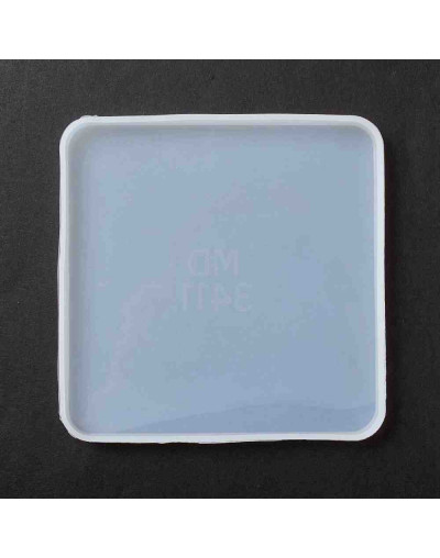 Moldes de silicona. Para resina. Cuadrado (1). 125x125x9 milímetros. 1 unidad.