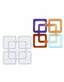 Moldes de silicona. Para resina. Cuadrado (2). 101x101x7 milímetros. 1 unidad.