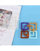 Moldes de silicona. Para resina. Cuadrado (2). 101x101x7 milímetros. 1 unidad.