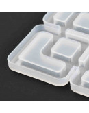 Moldes de silicona. Para resina. Cuadrado (2). 101x101x7 milímetros. 1 unidad.