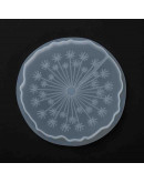 Moldes de silicona. Para resina. Posavasos. 125x128x9,5 milímetros. 1 unidad. Moldes de silicona. Para resina. Posavasos. 125x128x9,5 milímetros. 1 unidad.