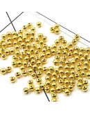Esfera color sólido. GOLD. 04 mm diámetro. 1,8 mm perforación. 150 uds aproximado.