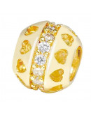 Esfera (9). Aleación Baño 18k Gold. Zirconia CLEAR. 8 milímetros diámetro. 2 mm perforación. 1 ud. Esfera (9). Aleación Baño 18k Gold. Zirconia CLEAR. 8 milímetros diámetro. 2 mm perforación. 1 ud.