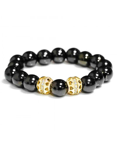 Esfera (9). Aleación Baño 18k Gold. Zirconia CLEAR. 8 milímetros diámetro. 2 mm perforación. 1 ud.