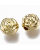 Flores. Color Ligth Gold. 8x6,5 milímetros. 1,8 mm perforación. 20 unidades. Flores. Color Ligth Gold. 8x6,5 milímetros. 1,8 mm perforación. 20 unidades.