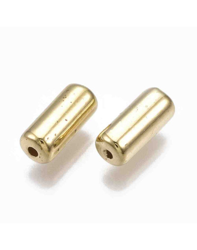 Columna. Color Ligth Gold. 9x4 milímetros. 1 mm perforación. 50 unidades aproximado.
