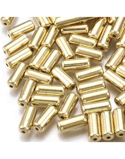 Columna. Color Ligth Gold. 9x4 milímetros. 1 mm perforación. 50 unidades aproximado.