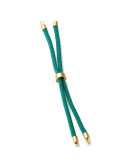 Nylon regulable para pulsera. Light Sea Green. Bañado (18kGold). 220x4 mm. 2,8 mm perforación. 1 ud Nylon regulable para pulsera. Light Sea Green. Bañado (18kGold). 220x4 mm. 2,8 mm perforación. 1 ud