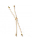 Nylon regulable para pulsera. Moccasin. Bañado (18kGold). 220x4 mm. 2,8 mm perforación. 1 ud Nylon regulable para pulsera. Moccasin. Bañado (18kGold). 220x4 mm. 2,8 mm perforación. 1 ud