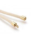 Nylon regulable para pulsera. Moccasin. Bañado (18kGold). 220x4 mm. 2,8 mm perforación. 1 ud Nylon regulable para pulsera. Moccasin. Bañado (18kGold). 220x4 mm. 2,8 mm perforación. 1 ud