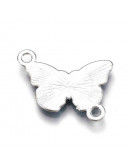 Mariposas. Aleación de cobre y esmalte. 14,5x20,5x2 mm. 1,80 mm perforación. 4 unidades. Mariposas. Aleación de cobre y esmalte. 14,5x20,5x2 mm. 1,80 mm perforación. 4 unidades.