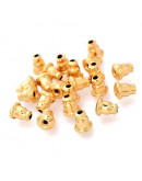 Cierres pin aretes. Acero inoxidable. Color dorado. 6X5 mm. Para pin 0,7~0,9 mm. 20 unidades. Cierres pin aretes. Acero inoxidable. Color dorado. 6X5 mm. Para pin 0,7~0,9 mm. 20 unidades.