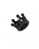 Corona (3). Aleación. Baño black. Zirconia CLEAR. 10,8x7,2 mm. 5,5 mm perforación. 1 ud. Corona (3). Aleación. Baño black. Zirconia CLEAR. 10,8x7,2 mm. 5,5 mm perforación. 1 ud.