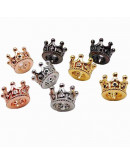 Corona (3). Aleación. Baño black. Zirconia CLEAR. 10,8x7,2 mm. 5,5 mm perforación. 1 ud. Corona (3). Aleación. Baño black. Zirconia CLEAR. 10,8x7,2 mm. 5,5 mm perforación. 1 ud.