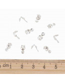 Tapa nudos Aleación de cobre Color plateado 8x4 milímetros 1.5 mm agujero 200 ud (aprox) Tapa nudos Aleación de cobre Color plateado 8x4 milímetros 1.5 mm agujero 200 ud (aprox)