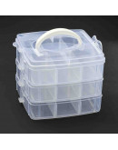 Organizador. 18 divisiones. 15,5x16x13 centímetros. División: 4,8x5,1x7,2 cm. 1 set. Organizador. 18 divisiones. 15,5x16x13 centímetros. División: 4,8x5,1x7,2 cm. 1 set.