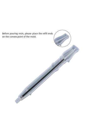 Moldes de silicona. Para resina. Lapicero (3). 147x16x11 milímetros. 1 unidad.