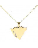 Mapa Nicaragua Lagos. Acero Inoxidable. Color dorado. 22x22x1,2 mm. Cadena 45+5 cm Mapa Nicaragua Lagos. Acero Inoxidable. Color dorado. 22x22x1,2 mm. Cadena 45+5 cm