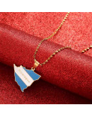 Mapa Nicaragua. Aleación+Esmalte. Baño 18k Gold. 22x20x2,5 mm. 2x3 mm cierre. 1 unidad. Mapa Nicaragua. Aleación+Esmalte. Baño 18k Gold. 22x20x2,5 mm. 2x3 mm cierre. 1 unidad.