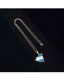 Mapa Nicaragua. Aleación+Esmalte. Baño 18k Gold. 22x20x2,5 mm. 2x3 mm cierre. 1 unidad. Mapa Nicaragua. Aleación+Esmalte. Baño 18k Gold. 22x20x2,5 mm. 2x3 mm cierre. 1 unidad.