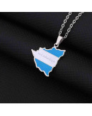 Mapa Nicaragua. Aleación+Esmalte. Baño Plata. 22x20x2,5 mm. 2x3 mm cierre. 1 unidad. Mapa Nicaragua. Aleación+Esmalte. Baño Plata. 22x20x2,5 mm. 2x3 mm cierre. 1 unidad.