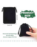 Bolsa de regalo. Terciopelo. Color negro. Cierre con cordón. 90x70 milímetros. 4 unidades. Bolsa de regalo. Terciopelo. Color negro. Cierre con cordón. 90x70 milímetros. 4 unidades.