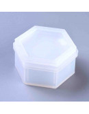 Moldes de silicona. Para resina. Caja hexagonal. 80x90x37 milímetros. 1 set. Moldes de silicona. Para resina. Caja hexagonal. 80x90x37 milímetros. 1 set.