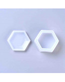 Moldes de silicona. Para resina. Caja hexagonal. 80x90x37 milímetros. 1 set. Moldes de silicona. Para resina. Caja hexagonal. 80x90x37 milímetros. 1 set.