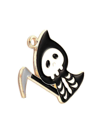 Halloween. Aleación y esmalte. 19x19x1,5 milímetros. 1,6 mm perforación. 2 unidades. Halloween. Aleación y esmalte. 19x19x1,5 milímetros. 1,6 mm perforación. 2 unidades.