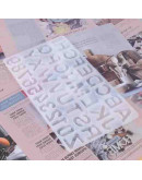 Moldes de silicona. Para resina. Letras y números. Inverso. 360x194x10 milímetros. 1 unidad. Moldes de silicona. Para resina. Letras y números. Inverso. 360x194x10 milímetros. 1 unidad.