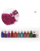 Glitter. Decoración para resina. Set de 48 colores y formas diferentes. 1 set.