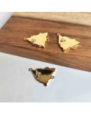 Mapa Nicaragua. Aleación+Zirconia. Baño 18K Gold. 22x20x2 milímetros. 2 mm perforación. 1 unidad. Mapa Nicaragua. Aleación+Zirconia. Baño 18K Gold. 22x20x2 milímetros. 2 mm perforación. 1 unidad.