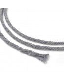 Hilo de algodón para macramé. 3 milímetros grosor. Color: GRAY. 100 metros. 1 cono.