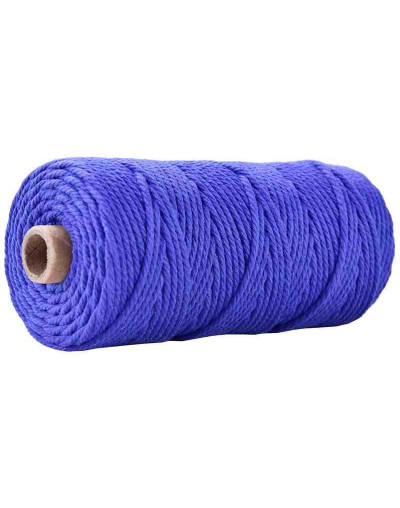 Hilo de algodón para macramé. 3 milímetros grosor. Color: MAUVE. 100 metros. 1 cono.