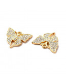 Cruz+corazón. Aleación+Rhinestone. Color dorado. 19x17x2 mm. 1,5 mm perforación. 2 unidades. Cruz+corazón. Aleación+Rhinestone. Color dorado. 19x17x2 mm. 1,5 mm perforación. 2 unidades.