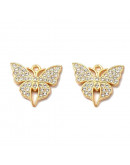 Cruz+corazón. Aleación+Rhinestone. Color dorado. 19x17x2 mm. 1,5 mm perforación. 2 unidades. Cruz+corazón. Aleación+Rhinestone. Color dorado. 19x17x2 mm. 1,5 mm perforación. 2 unidades.