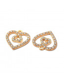 Corazones (1). Aleación+Rhinestone. Color dorado. 19x19x18 mm. 1,6 mm perforación. 2 unidades. Corazones (1). Aleación+Rhinestone. Color dorado. 19x19x18 mm. 1,6 mm perforación. 2 unidades.