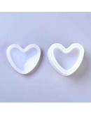 Moldes de silicona. Para resina. Caja corazón. 74x78x37 milímetros. 1 set. Moldes de silicona. Para resina. Caja corazón. 74x78x37 milímetros. 1 set.